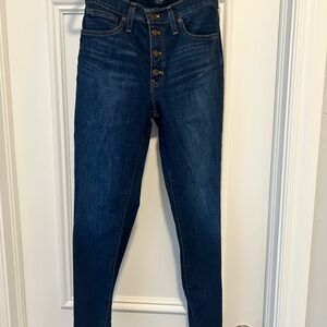 J. Crew Blue Skinny Jeans High-Waisted